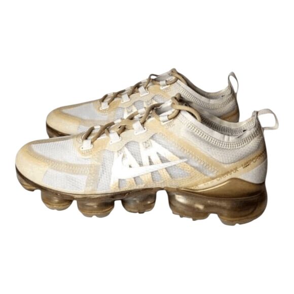 NWOB NIKE Air VaporMax 2019 'Cream Light Bone' Running Shoes Size 8 - Picture 3 of 10
